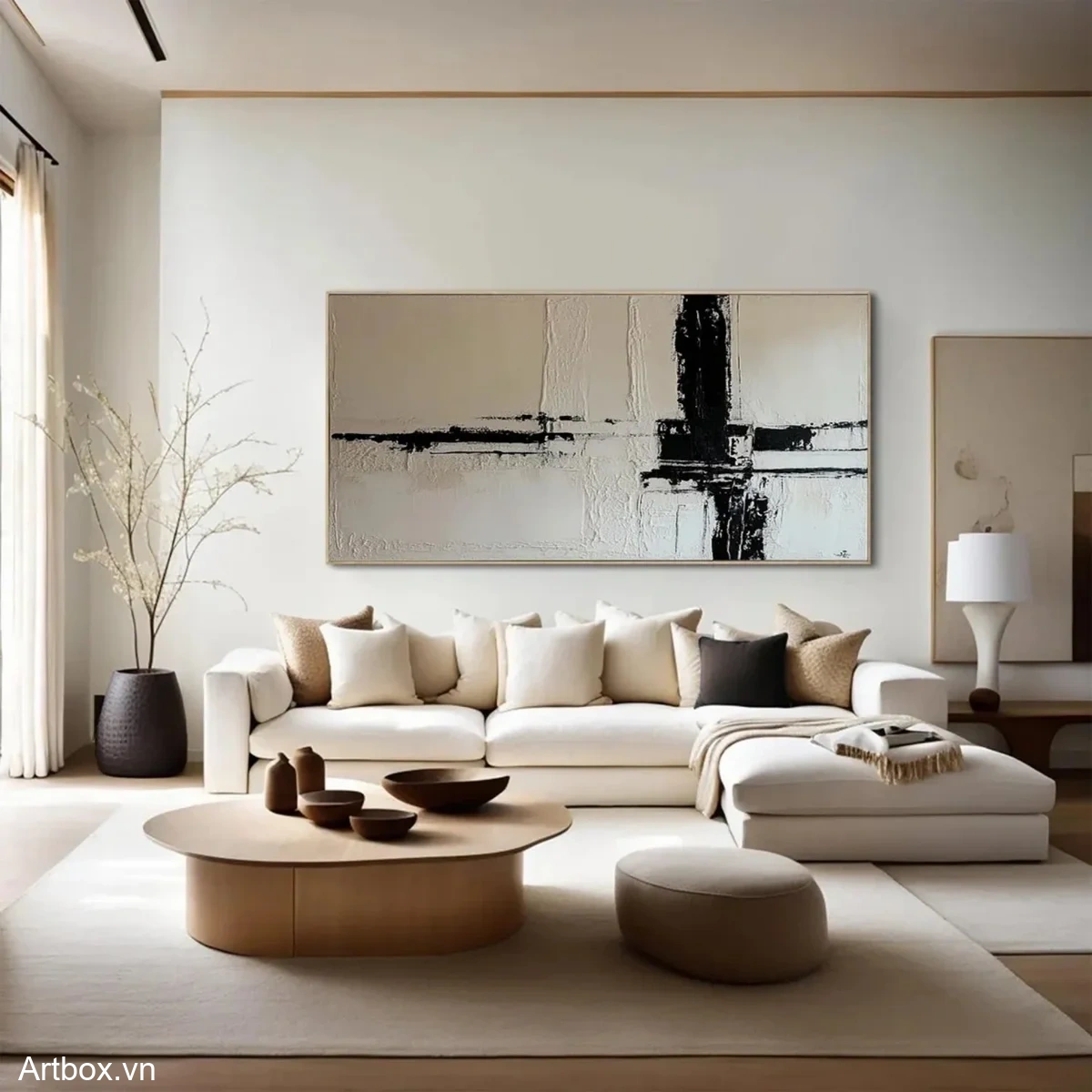 Hòa Quyện Đen Trắng - Mẫu 4