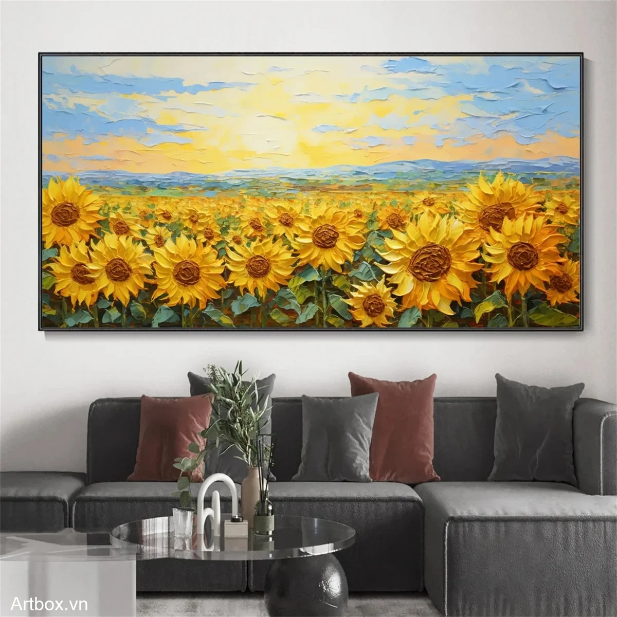 Cánh đồng hoa hướng dương - Mẫu 2