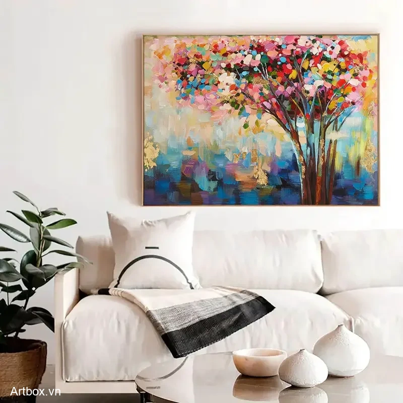 Cây Mùa Xuân Rực Rỡ - Mẫu 1