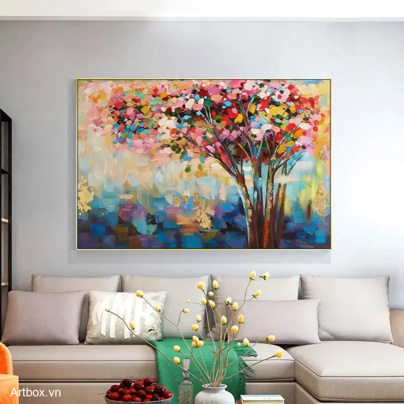 Cây Mùa Xuân Rực Rỡ - Mẫu 2