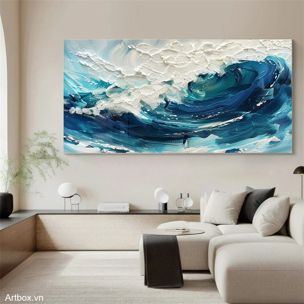 Sóng Biển Hùng Vĩ - Mẫu 1