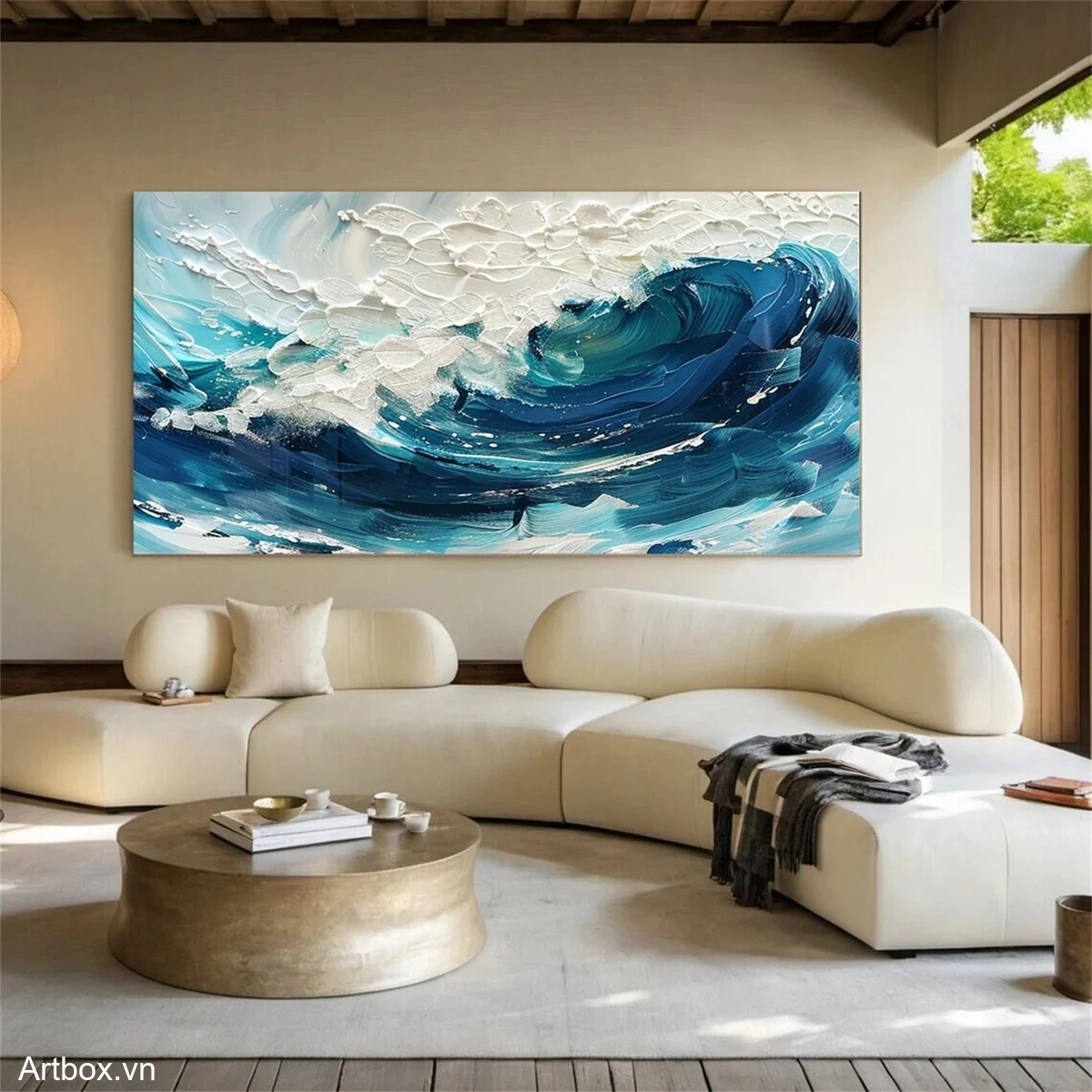 Sóng Biển Hùng Vĩ - Mẫu 3