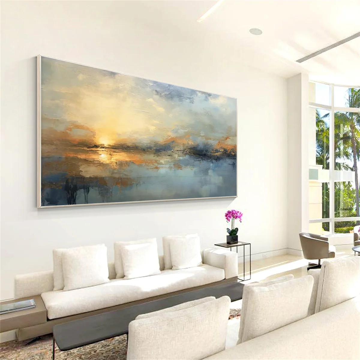 Bình Minh Trên Biển – Tranh Sơn Acrylic Trừu Tượng Phong cảnh Xanh dương Trang Trí Phòng khách – Phong Cách Hiện Đại Bình Minh Trên Biển – Tranh Sơn Acrylic Trừu Tượng Phong cảnh Xanh dương Trang Trí Phòng khách – Phong Cách Hiện Đại