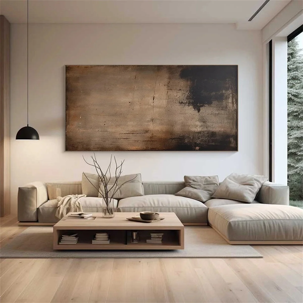 Bức Tranh Cảm Xúc – Tranh Sơn Acrylic Trừu Tượng Trừu tượng Nâu be Trang Trí Phòng ăn, Phòng khách – Phong Cách Hiện Đại Bức Tranh Cảm Xúc – Tranh Sơn Acrylic Trừu Tượng Trừu tượng Nâu be Trang Trí Phòng ăn, Phòng khách – Phong Cách Hiện Đại