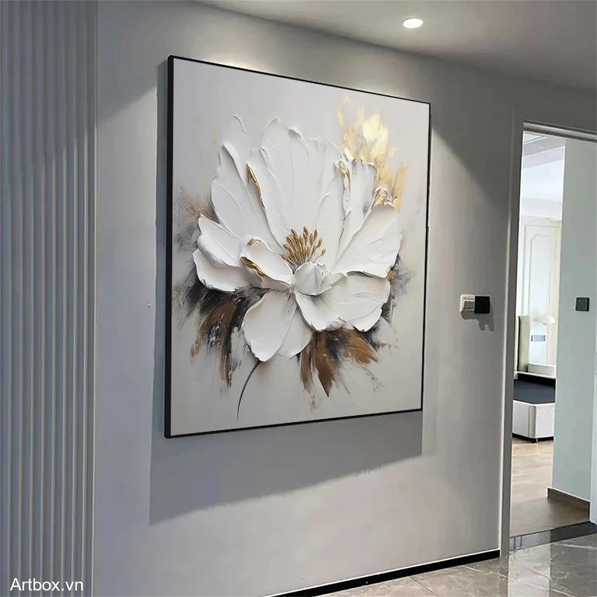 Nụ Hoa Trắng Tỏa Sáng - Mẫu 2