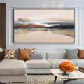 Hòa Quyện Thiên Nhiên – Tranh Sơn Acrylic Trừu Tượng Phong cảnh Đa sắc Trang Trí Phòng khách – Phong Cách Hiện Đại