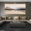 Hòa Quyện Thiên Nhiên – Tranh Sơn Acrylic Trừu Tượng Phong cảnh Đa sắc Trang Trí Phòng khách – Phong Cách Hiện Đại