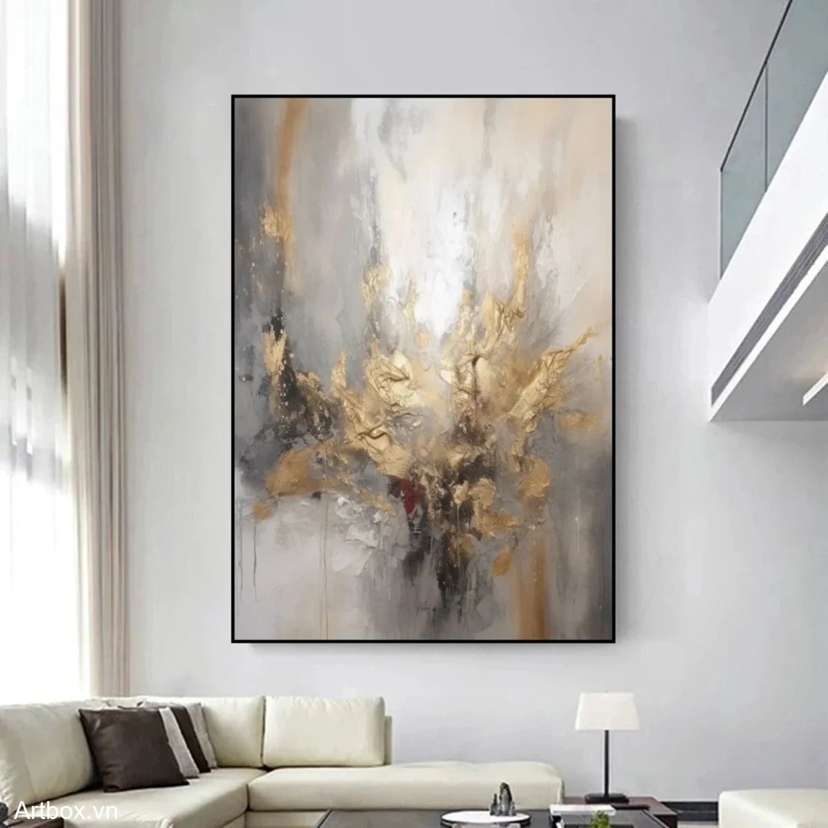 Vàng rực rỡ giữa mây trắng - Mẫu 2