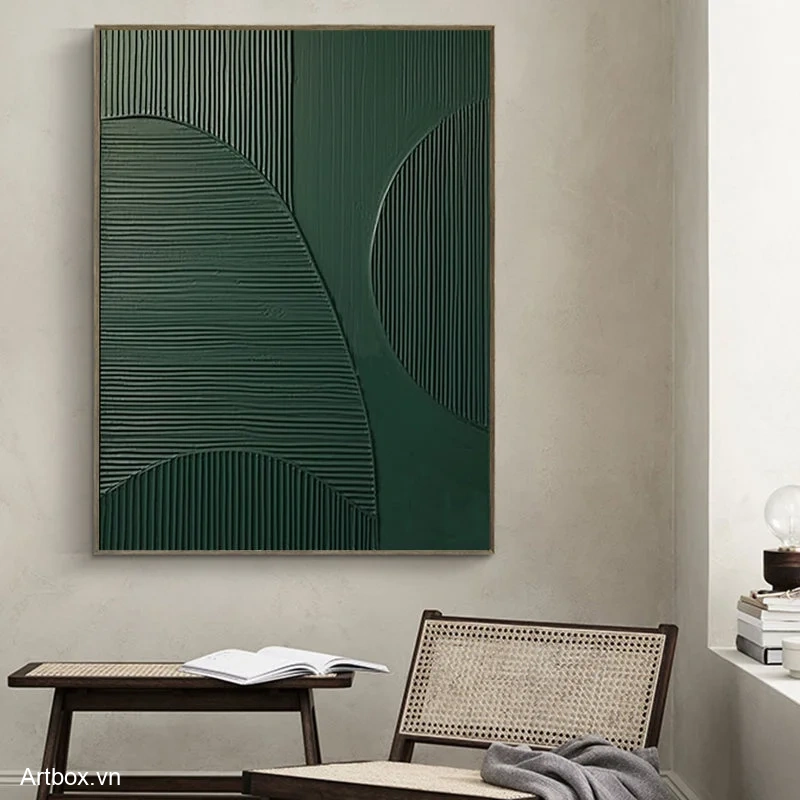 Hòa Quyện Tự Nhiên – Tranh Sơn Acrylic Trừu Tượng Trừu tượng Xanh lá Trang Trí Phòng khách – Phong Cách Hiện Đại Hòa Quyện Tự Nhiên – Tranh Sơn Acrylic Trừu Tượng Trừu tượng Xanh lá Trang Trí Phòng khách – Phong Cách Hiện Đại