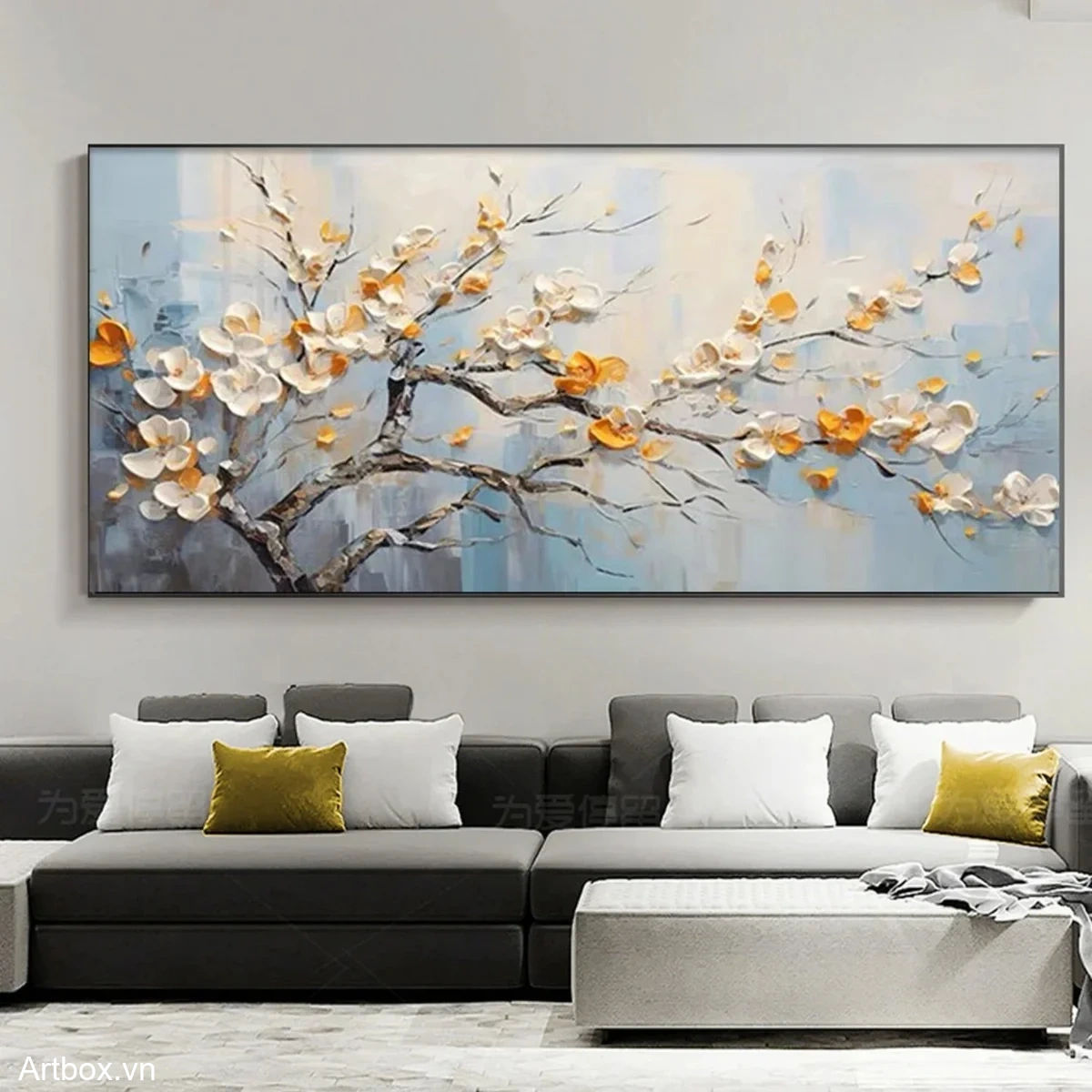 Nắng Xuân Trên Cành Hoa - Mẫu 2