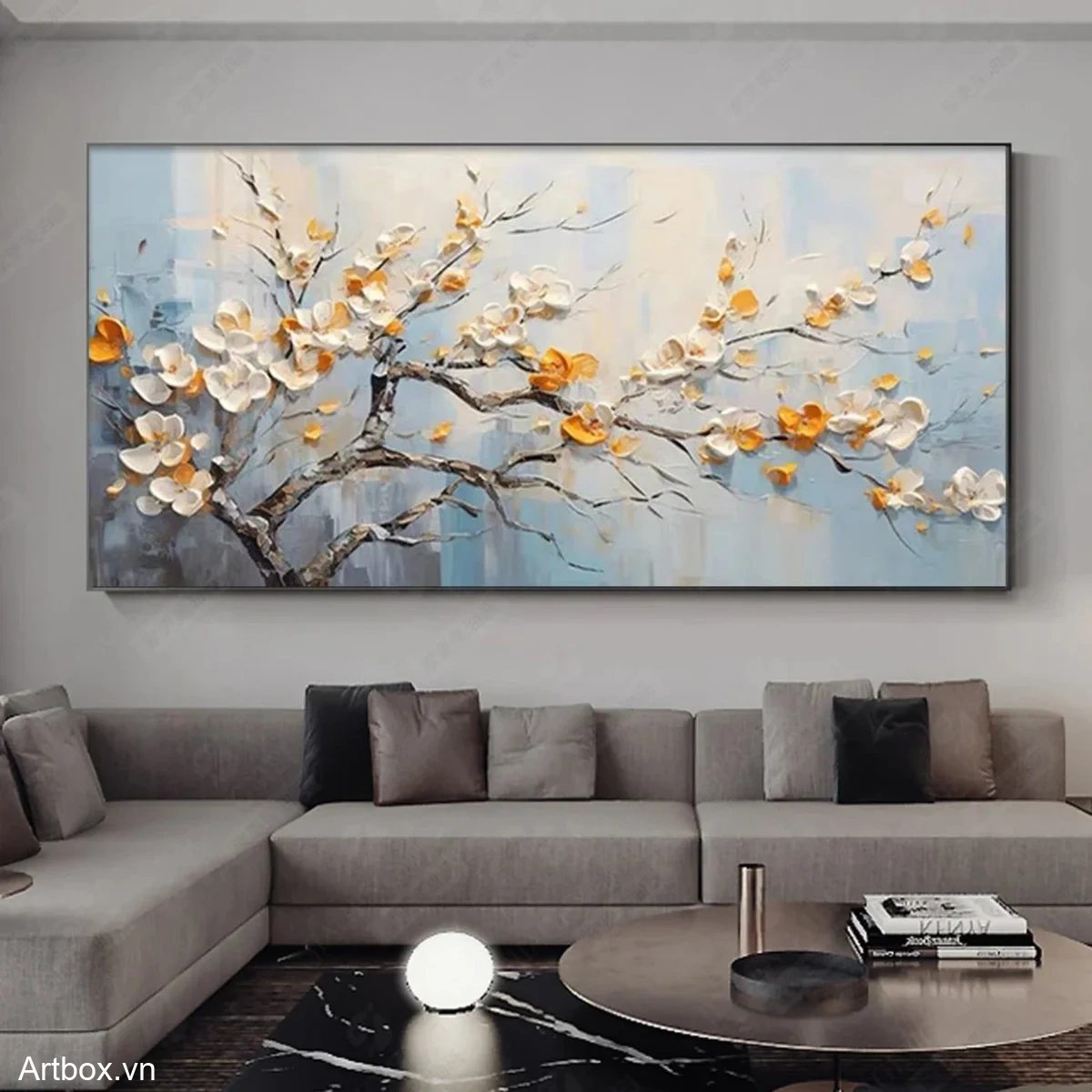 Nắng Xuân Trên Cành Hoa - Mẫu 3