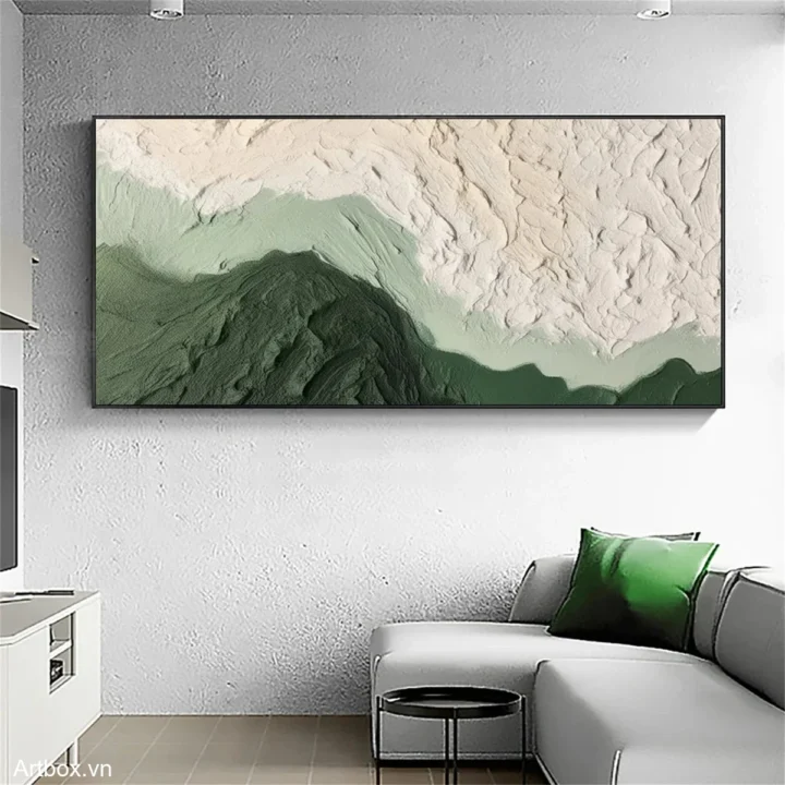 Hòa Quyện Của Thiên Nhiên – Tranh Sơn Acrylic Trừu Tượng Trừu tượng Xanh lá Trang Trí Phòng ngủ – Phong Cách Hiện Đại Hòa Quyện Của Thiên Nhiên – Tranh Sơn Acrylic Trừu Tượng Trừu tượng Xanh lá Trang Trí Phòng ngủ – Phong Cách Hiện Đại