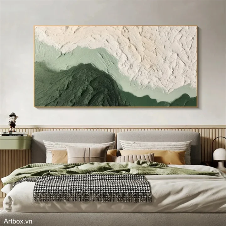 Hòa Quyện Của Thiên Nhiên – Tranh Sơn Acrylic Trừu Tượng Trừu tượng Xanh lá Trang Trí Phòng ngủ – Phong Cách Hiện Đại Hòa Quyện Của Thiên Nhiên – Tranh Sơn Acrylic Trừu Tượng Trừu tượng Xanh lá Trang Trí Phòng ngủ – Phong Cách Hiện Đại