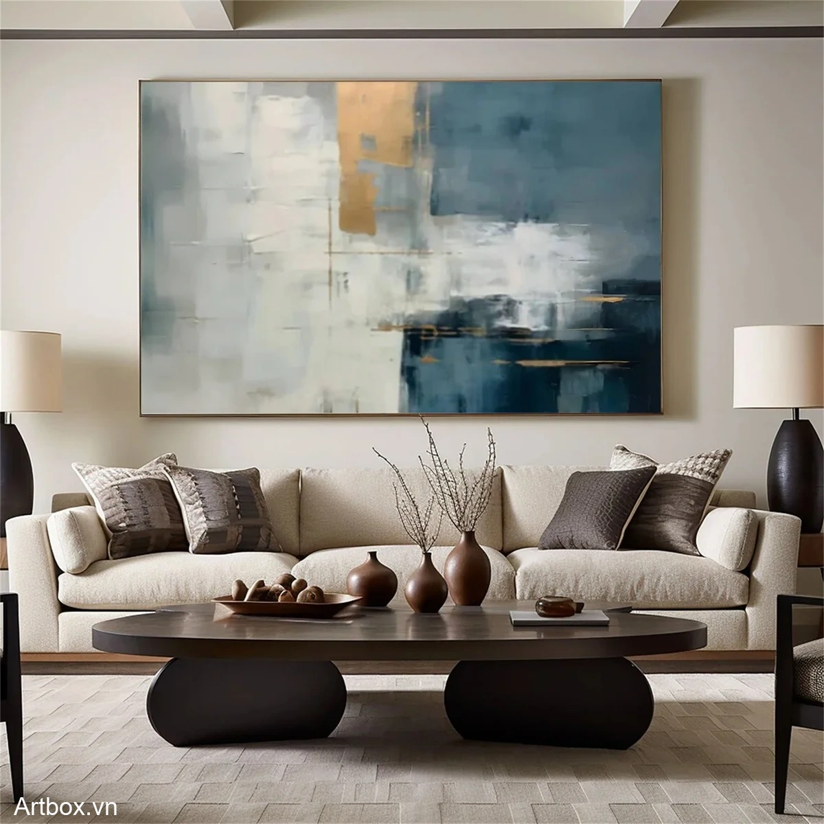 Hòa quyện sắc màu - Mẫu 1