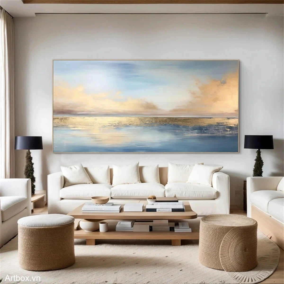 Hòa Quyện Ánh Sáng – Tranh Sơn Acrylic Trừu Tượng Phong cảnh Xanh dương Trang Trí Phòng khách – Phong Cách Hiện Đại Hòa Quyện Ánh Sáng – Tranh Sơn Acrylic Trừu Tượng Phong cảnh Xanh dương Trang Trí Phòng khách – Phong Cách Hiện Đại