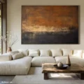 Bình Minh Trong Chiều Tối – Tranh Sơn Acrylic Trừu Tượng Trừu tượng Đa sắc Trang Trí Phòng khách – Phong Cách Hiện Đại
