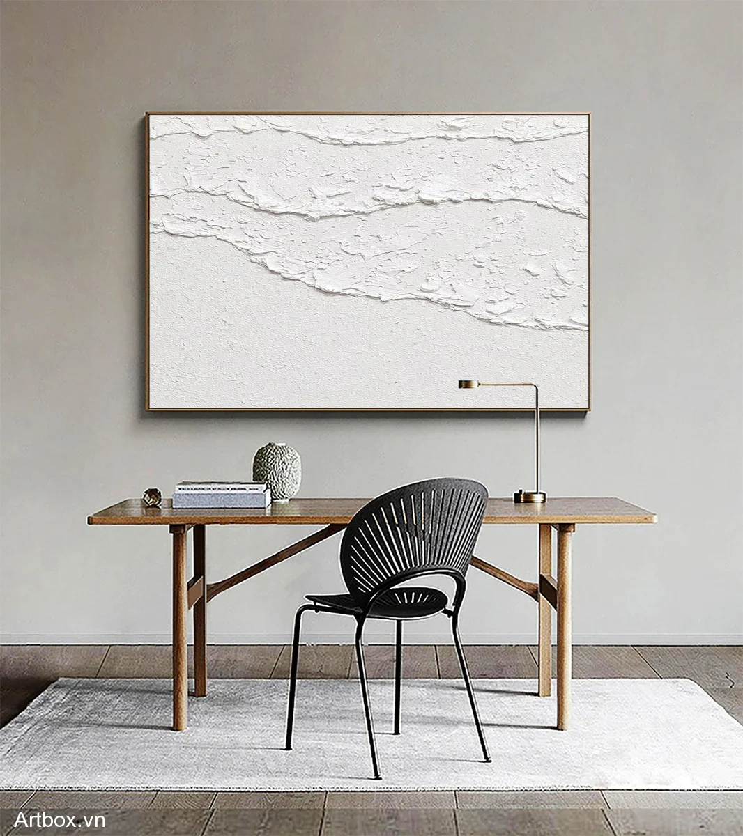 Nét Chạm Khắc Trắng - Mẫu 3