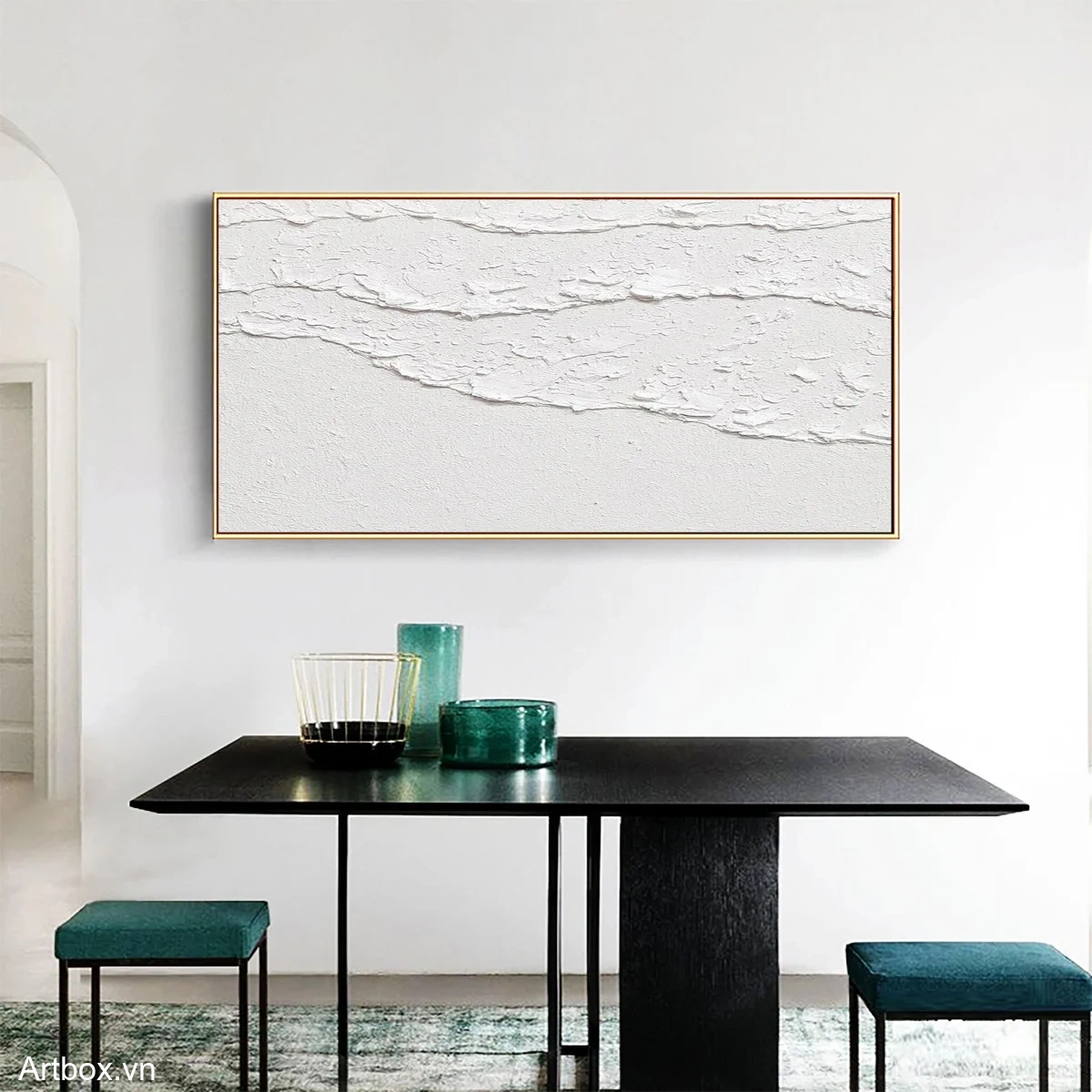 Nét Chạm Khắc Trắng – Tranh Sơn Acrylic Trừu Tượng Trừu tượng Đa sắc Trang Trí Phòng ngủ, Phòng khách – Phong Cách Hiện Đại Nét Chạm Khắc Trắng – Tranh Sơn Acrylic Trừu Tượng Trừu tượng Đa sắc Trang Trí Phòng ngủ, Phòng khách – Phong Cách Hiện Đại