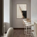 Hành Trình Cảm Xúc – Tranh Sơn Acrylic Trừu Tượng Trừu tượng Đen trắng Trang Trí Phòng khách – Phong Cách Hiện Đại