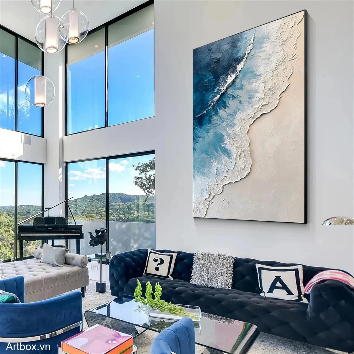 Bờ Biển Bình Yên – Tranh Sơn Acrylic Trừu Tượng Phong cảnh Xanh dương Trang Trí Phòng khách, Phòng ngủ – Phong Cách Hiện Đại Bờ Biển Bình Yên – Tranh Sơn Acrylic Trừu Tượng Phong cảnh Xanh dương Trang Trí Phòng khách, Phòng ngủ – Phong Cách Hiện Đại