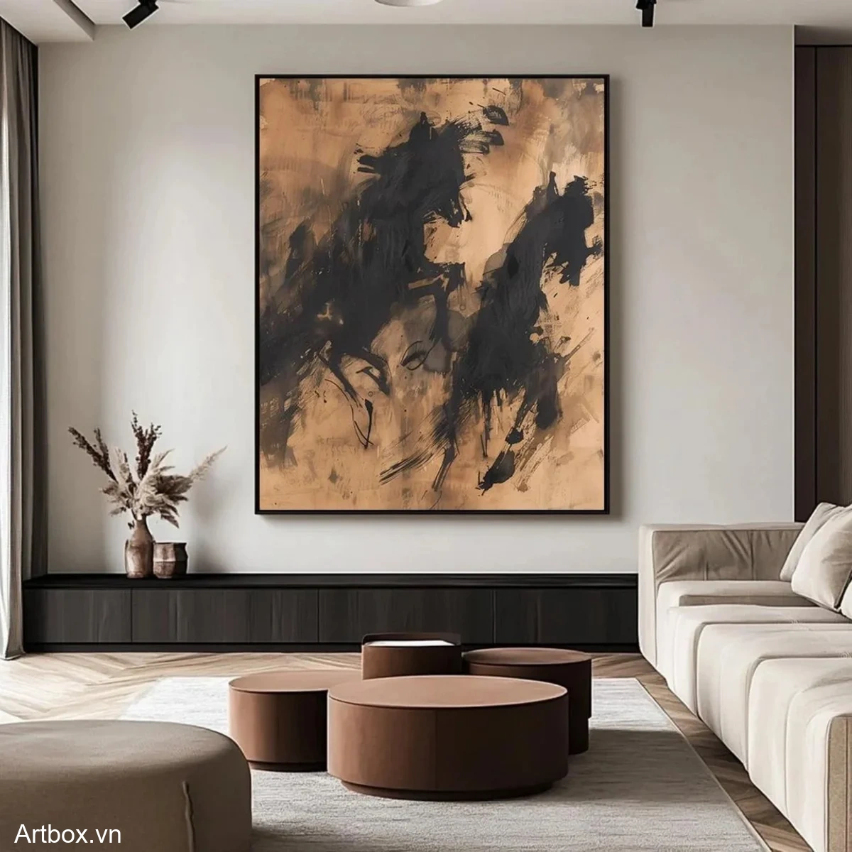 Hơi Thở Của Đất – Tranh Sơn Acrylic Trừu Tượng Trừu tượng Đen trắng Trang Trí Phòng khách – Phong Cách Hiện Đại Hơi Thở Của Đất – Tranh Sơn Acrylic Trừu Tượng Trừu tượng Đen trắng Trang Trí Phòng khách – Phong Cách Hiện Đại