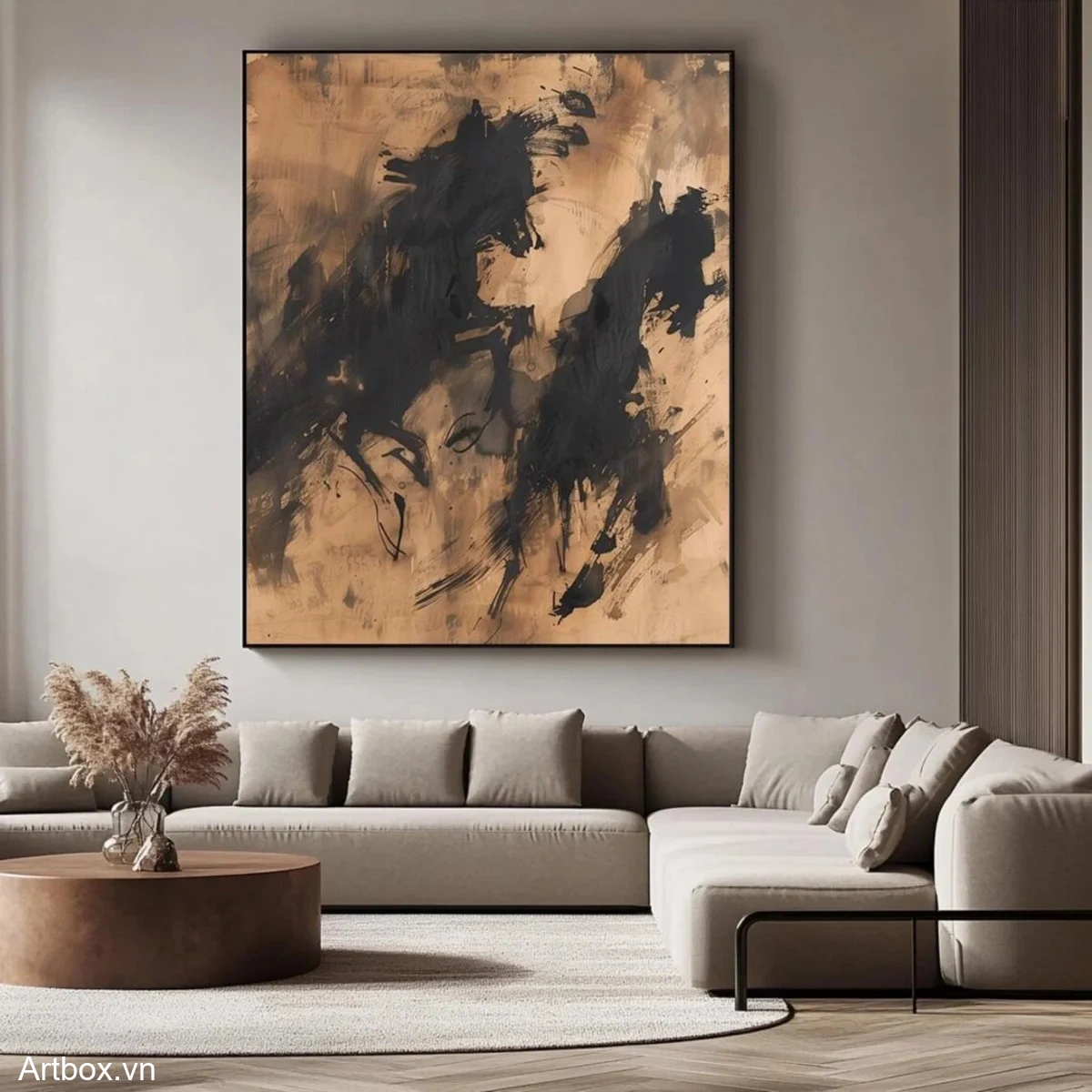 Hơi Thở Của Đất – Tranh Sơn Acrylic Trừu Tượng Trừu tượng Đen trắng Trang Trí Phòng khách – Phong Cách Hiện Đại Hơi Thở Của Đất – Tranh Sơn Acrylic Trừu Tượng Trừu tượng Đen trắng Trang Trí Phòng khách – Phong Cách Hiện Đại