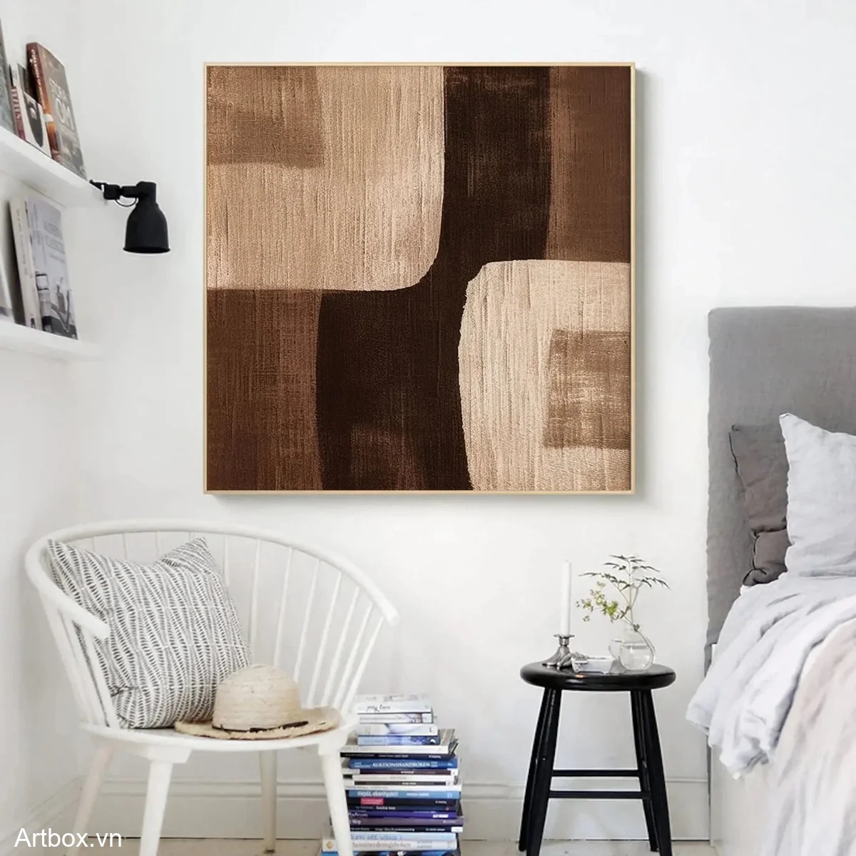 Hòa quyện sắc nâu - Mẫu 4