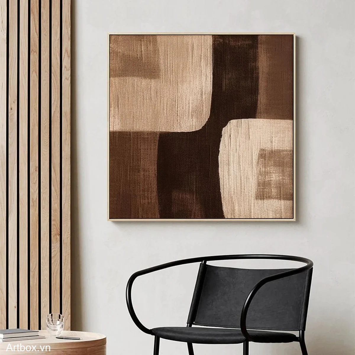 Hòa Quyện Sắc Nâu – Tranh Sơn Acrylic Trừu Tượng Trừu tượng Nâu be Trang Trí Phòng khách, Phòng ngủ – Phong Cách Hiện Đại Hòa Quyện Sắc Nâu – Tranh Sơn Acrylic Trừu Tượng Trừu tượng Nâu be Trang Trí Phòng khách, Phòng ngủ – Phong Cách Hiện Đại