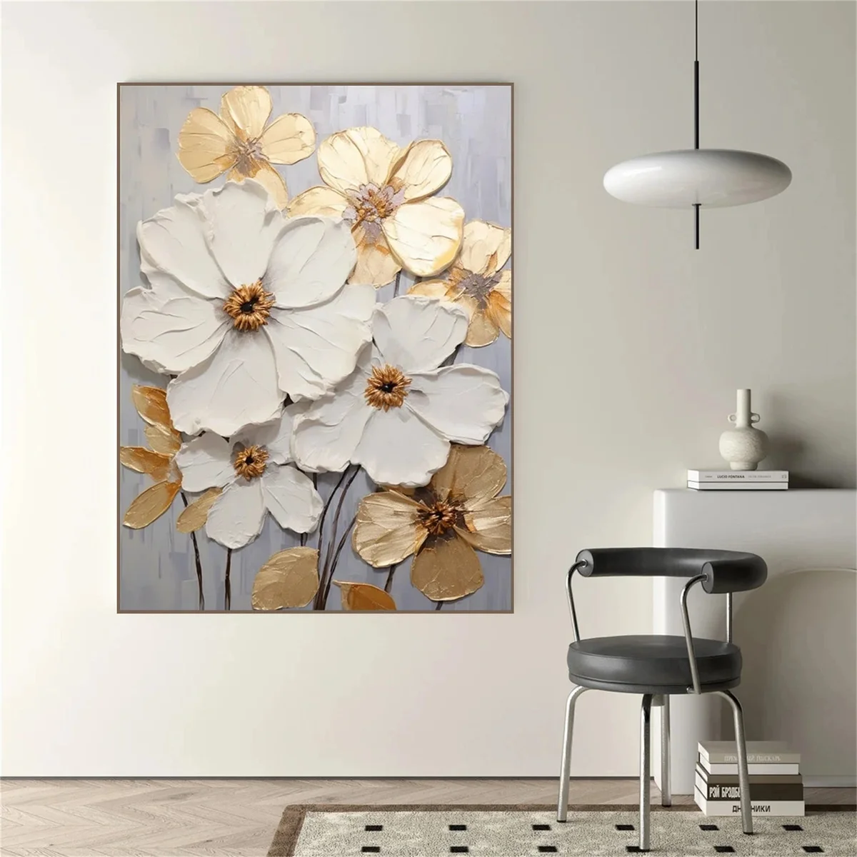 Vườn Hoa Trắng Vàng - Mẫu 2