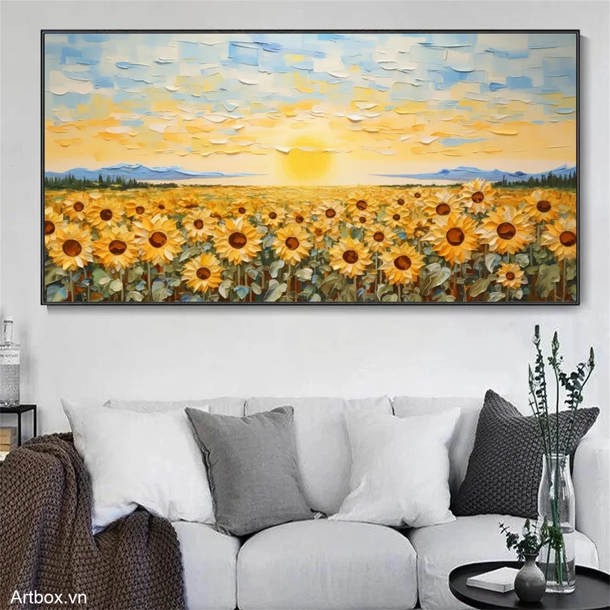 Cánh đồng hướng dương rực rỡ - Mẫu 3