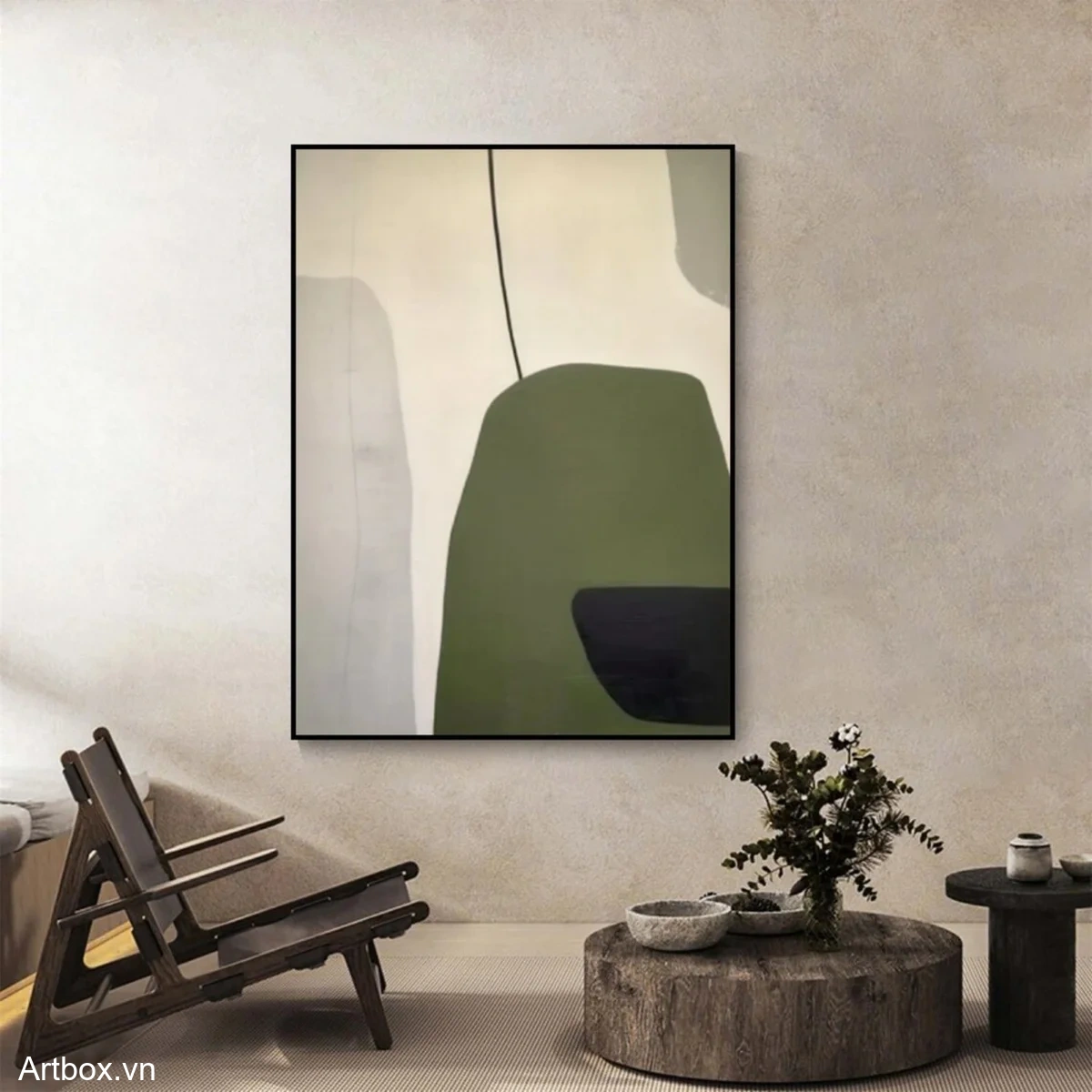 Hòa Quyện Tự Nhiên – Tranh Sơn Acrylic Trừu Tượng Trừu tượng Xanh lá Trang Trí Phòng khách, Phòng làm việc – Phong Cách Hiện Đại Hòa Quyện Tự Nhiên – Tranh Sơn Acrylic Trừu Tượng Trừu tượng Xanh lá Trang Trí Phòng khách, Phòng làm việc – Phong Cách Hiện Đại