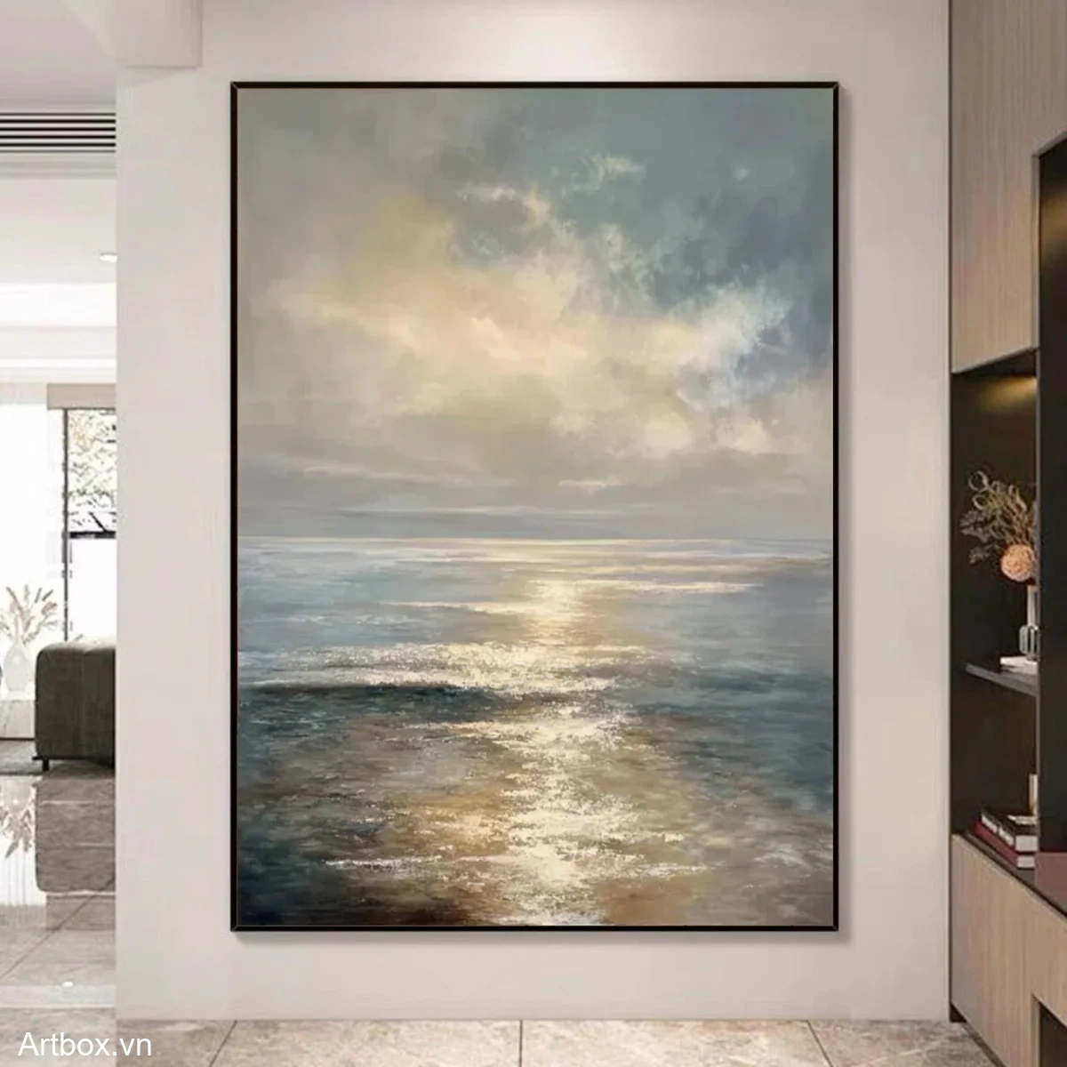 Ánh Sáng Trên Biển – Tranh Sơn Acrylic Trừu Tượng Biển Xanh dương Trang Trí Phòng khách, Phòng ngủ – Phong Cách Hiện Đại Ánh Sáng Trên Biển – Tranh Sơn Acrylic Trừu Tượng Biển Xanh dương Trang Trí Phòng khách, Phòng ngủ – Phong Cách Hiện Đại