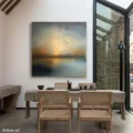 Bình Minh Tĩnh Lặng – Tranh Sơn Acrylic Trừu Tượng Hồ nước Đa sắc Trang Trí Phòng ngủ, Phòng khách – Phong Cách Hiện Đại Bình Minh Tĩnh Lặng – Tranh Sơn Acrylic Trừu Tượng Hồ nước Đa sắc Trang Trí Phòng ngủ, Phòng khách – Phong Cách Hiện Đại