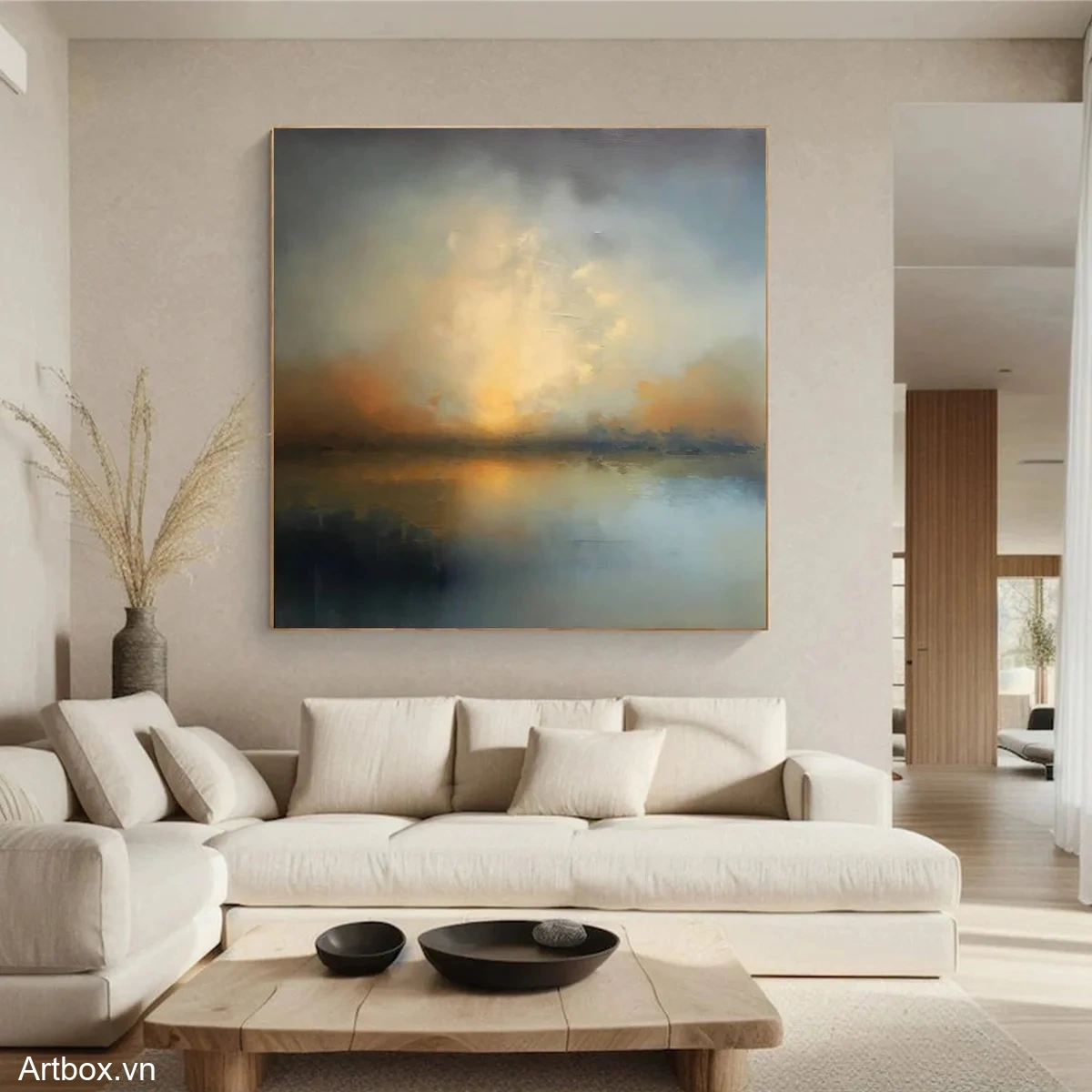 Bình Minh Tĩnh Lặng – Tranh Sơn Acrylic Trừu Tượng Hồ nước Đa sắc Trang Trí Phòng ngủ, Phòng khách – Phong Cách Hiện Đại Bình Minh Tĩnh Lặng – Tranh Sơn Acrylic Trừu Tượng Hồ nước Đa sắc Trang Trí Phòng ngủ, Phòng khách – Phong Cách Hiện Đại