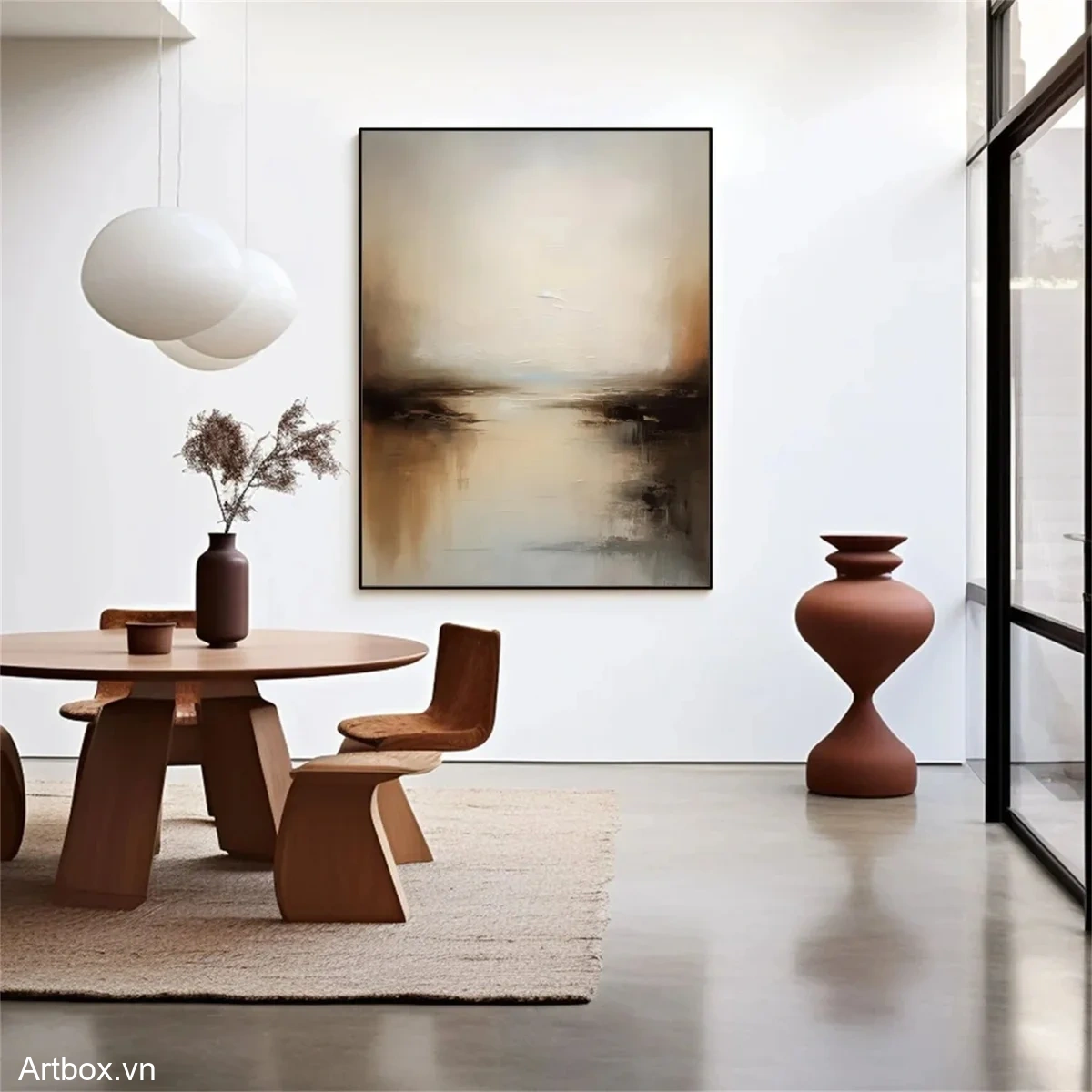 Hòa Nhập Tĩnh Lặng – Tranh Sơn Acrylic Trừu Tượng Phong cảnh Nâu be Trang Trí Phòng khách, Phòng ngủ – Phong Cách Hiện Đại Hòa Nhập Tĩnh Lặng – Tranh Sơn Acrylic Trừu Tượng Phong cảnh Nâu be Trang Trí Phòng khách, Phòng ngủ – Phong Cách Hiện Đại