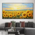 Cánh Đồng Hoa Hướng Dương – Tranh Sơn Acrylic Trừu Tượng Hoa Vàng Trang Trí Phòng khách, Phòng ngủ – Phong Cách Hiện Đại Cánh Đồng Hoa Hướng Dương – Tranh Sơn Acrylic Trừu Tượng Hoa Vàng Trang Trí Phòng khách, Phòng ngủ – Phong Cách Hiện Đại