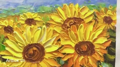 Cánh Đồng Hoa Hướng Dương – Tranh Sơn Acrylic Trừu Tượng Hoa Vàng Trang Trí Phòng khách, Phòng ngủ – Phong Cách Hiện Đại Cánh Đồng Hoa Hướng Dương – Tranh Sơn Acrylic Trừu Tượng Hoa Vàng Trang Trí Phòng khách, Phòng ngủ – Phong Cách Hiện Đại