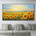 Cánh Đồng Hoa Hướng Dương – Tranh Sơn Acrylic Trừu Tượng Hoa Vàng Trang Trí Phòng khách, Phòng ngủ – Phong Cách Hiện Đại Cánh Đồng Hoa Hướng Dương – Tranh Sơn Acrylic Trừu Tượng Hoa Vàng Trang Trí Phòng khách, Phòng ngủ – Phong Cách Hiện Đại