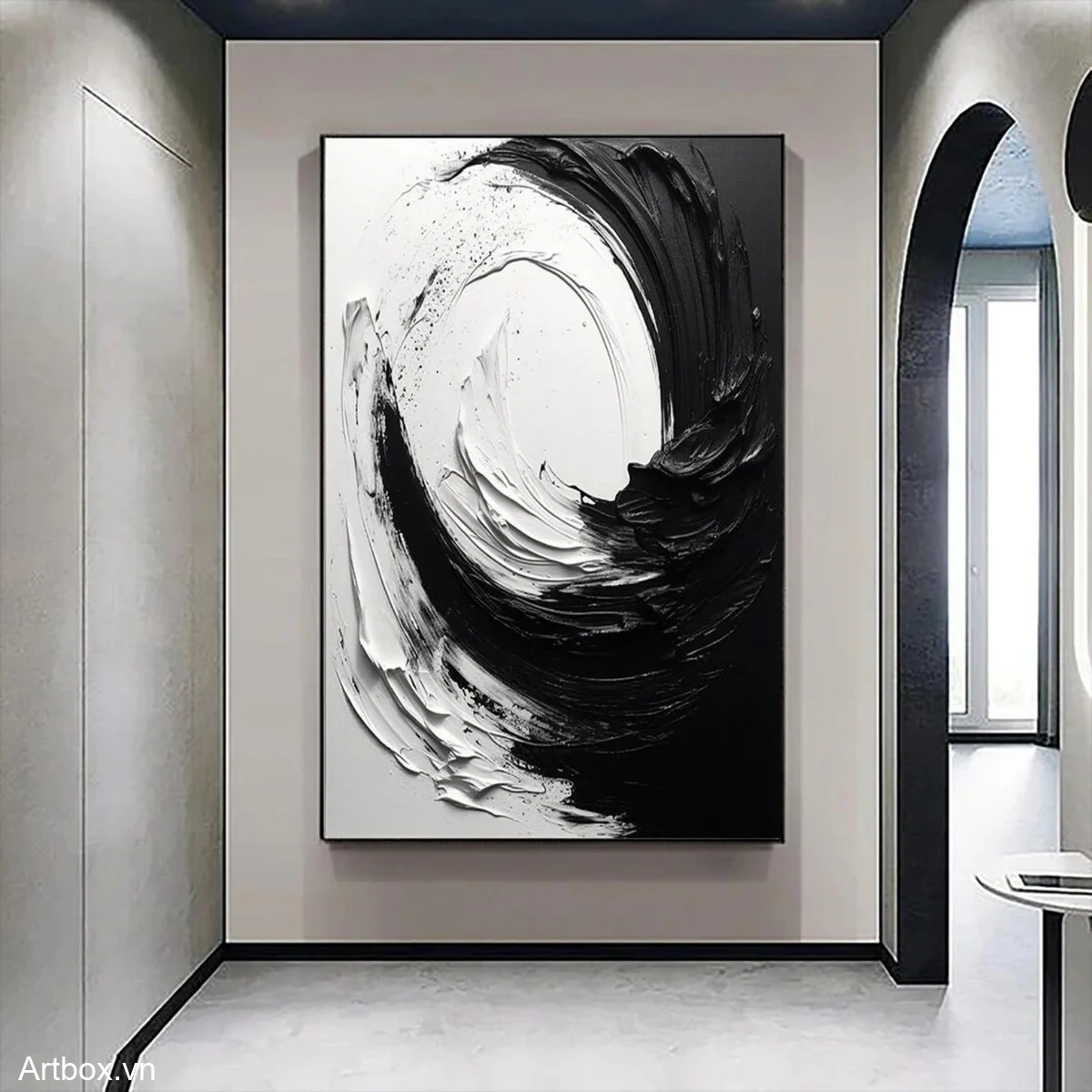 Vòng Xoáy Đen Trắng - Mẫu 3