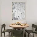 Bản Giao Hưởng Tuyết Trắng – Tranh Sơn Acrylic Trừu Tượng Phong cảnh Đa sắc Trang Trí Phòng khách, Phòng làm việc – Phong Cách Hiện Đại