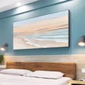 Bình Minh Trên Biển – Tranh Sơn Acrylic Trừu Tượng Biển Xanh da trời Trang Trí Phòng khách, Phòng ngủ – Phong Cách Hiện Đại