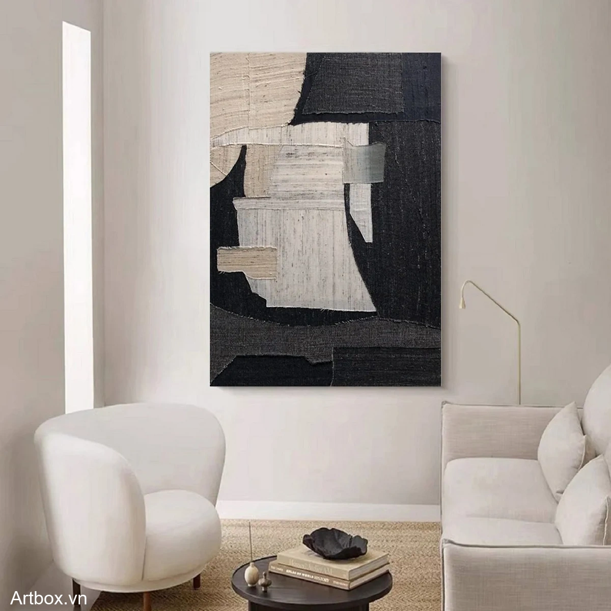 Hòa Quyện Đen Trắng - Mẫu 4