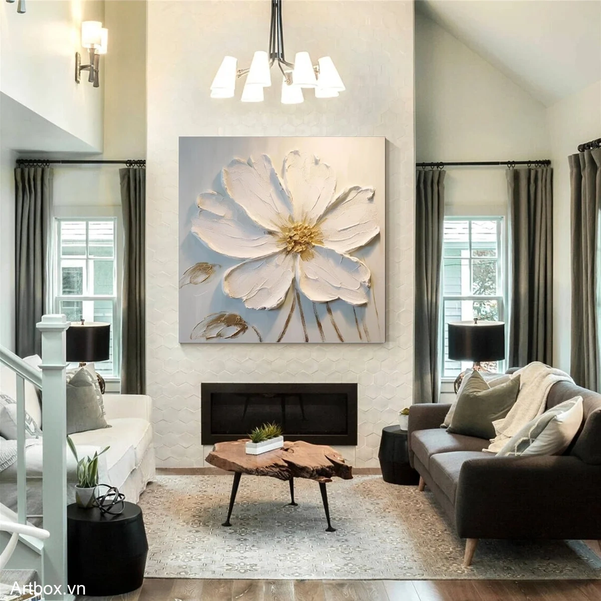 Nụ Hoa Trắng Nở Rộ - Mẫu 3