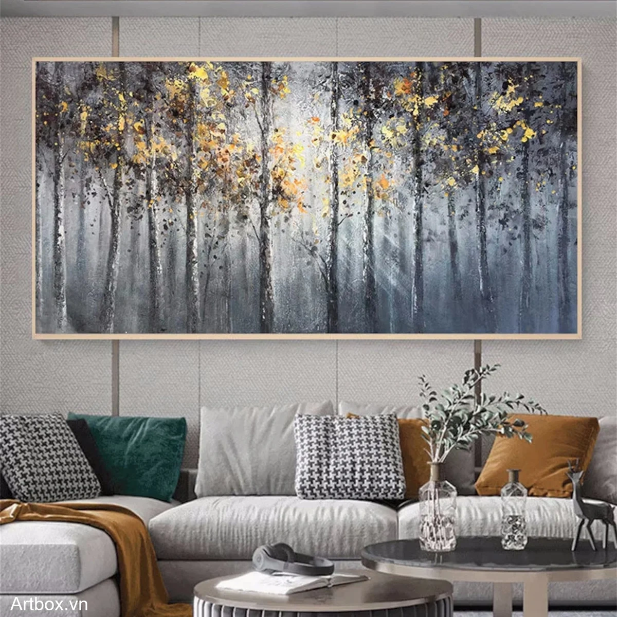 Bước Vào Khu Rừng Màu Vàng – Tranh Sơn Acrylic Trừu Tượng Cây Đa sắc Trang Trí Phòng khách, Phòng ngủ – Phong Cách Hiện Đại Bước Vào Khu Rừng Màu Vàng – Tranh Sơn Acrylic Trừu Tượng Cây Đa sắc Trang Trí Phòng khách, Phòng ngủ – Phong Cách Hiện Đại