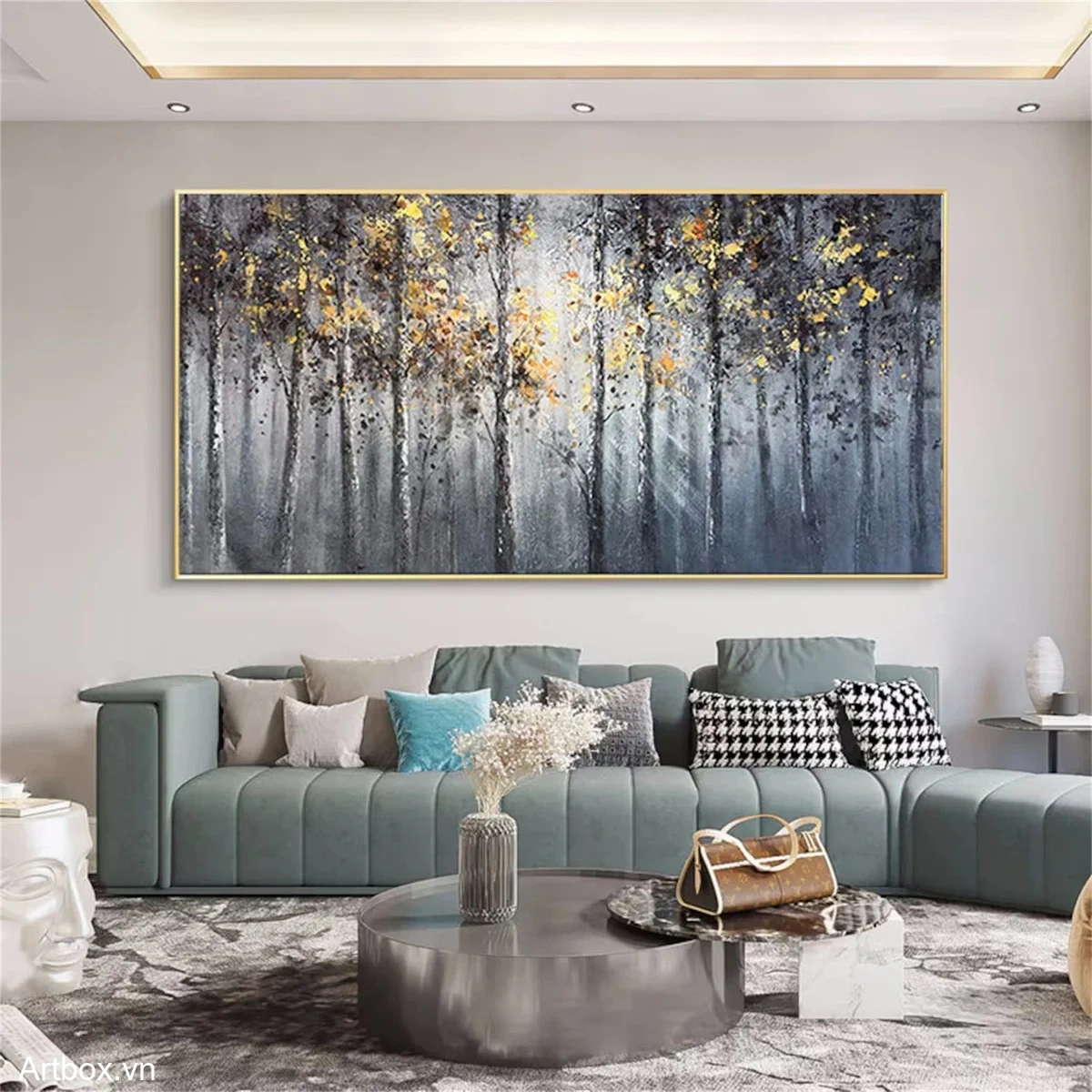 Bước Vào Khu Rừng Màu Vàng – Tranh Sơn Acrylic Trừu Tượng Cây Đa sắc Trang Trí Phòng khách, Phòng ngủ – Phong Cách Hiện Đại Bước Vào Khu Rừng Màu Vàng – Tranh Sơn Acrylic Trừu Tượng Cây Đa sắc Trang Trí Phòng khách, Phòng ngủ – Phong Cách Hiện Đại