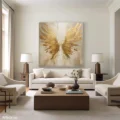 Cánh Thiên Thần Vàng – Tranh Sơn Acrylic Trừu Tượng Trừu tượng Vàng Trang Trí Phòng khách, Phòng ngủ – Phong Cách Hiện Đại Cánh Thiên Thần Vàng – Tranh Sơn Acrylic Trừu Tượng Trừu tượng Vàng Trang Trí Phòng khách, Phòng ngủ – Phong Cách Hiện Đại