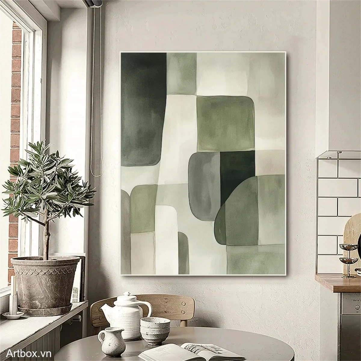 Hòa Quyện Của Tự Nhiên – Tranh Sơn Acrylic Trừu Tượng Trừu tượng Xanh lá Trang Trí Phòng khách, Phòng ngủ – Phong Cách Hiện Đại Hòa Quyện Của Tự Nhiên – Tranh Sơn Acrylic Trừu Tượng Trừu tượng Xanh lá Trang Trí Phòng khách, Phòng ngủ – Phong Cách Hiện Đại