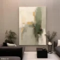 Bản Hòa Quyện Tĩnh Lặng – Tranh Sơn Acrylic Trừu Tượng Trừu tượng Xanh lá Trang Trí Phòng khách, Phòng ngủ – Phong Cách Hiện Đại