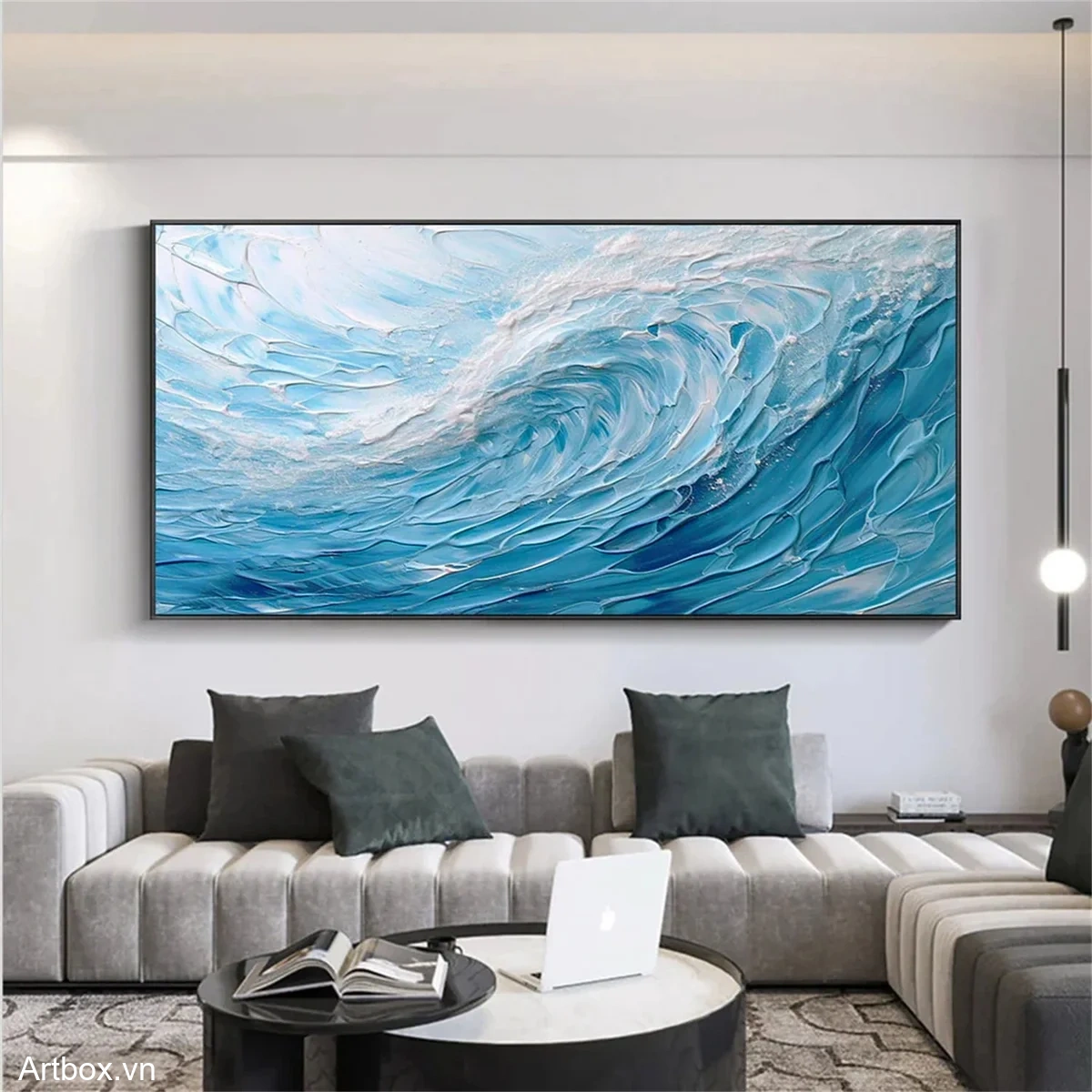 Sóng Biển Vĩnh Cửu – Tranh Sơn Acrylic Trừu Tượng Biển Xanh dương Trang Trí Phòng khách, Phòng ngủ – Phong Cách Hiện Đại Sóng Biển Vĩnh Cửu – Tranh Sơn Acrylic Trừu Tượng Biển Xanh dương Trang Trí Phòng khách, Phòng ngủ – Phong Cách Hiện Đại