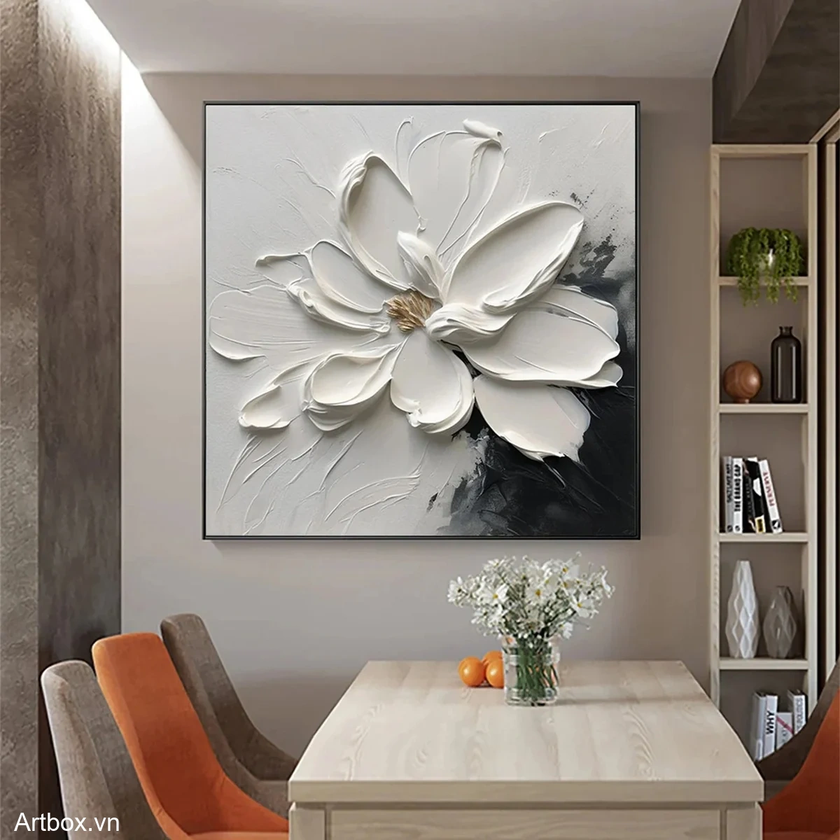 Nét Đẹp Từ Hoa Trắng - Mẫu 4